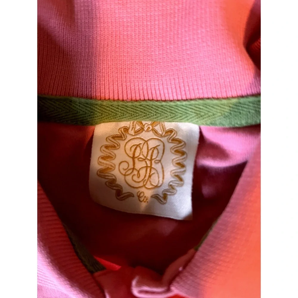 The Beaufort Bonnet Company Girls Pink Pima Cotton Sleeveless Polo Shirt Size 10